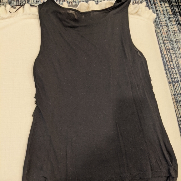 BOGO H&M Sleeveless Black-Tiered Front Blouse, M - Picture 4 of 6
